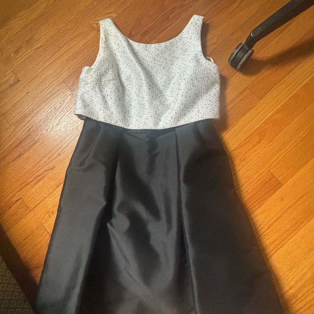 Elegant Black and White Party Dress